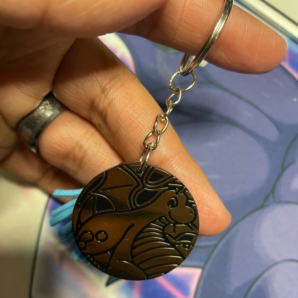 Dragonite Pokemon Card Game Coin Keychain